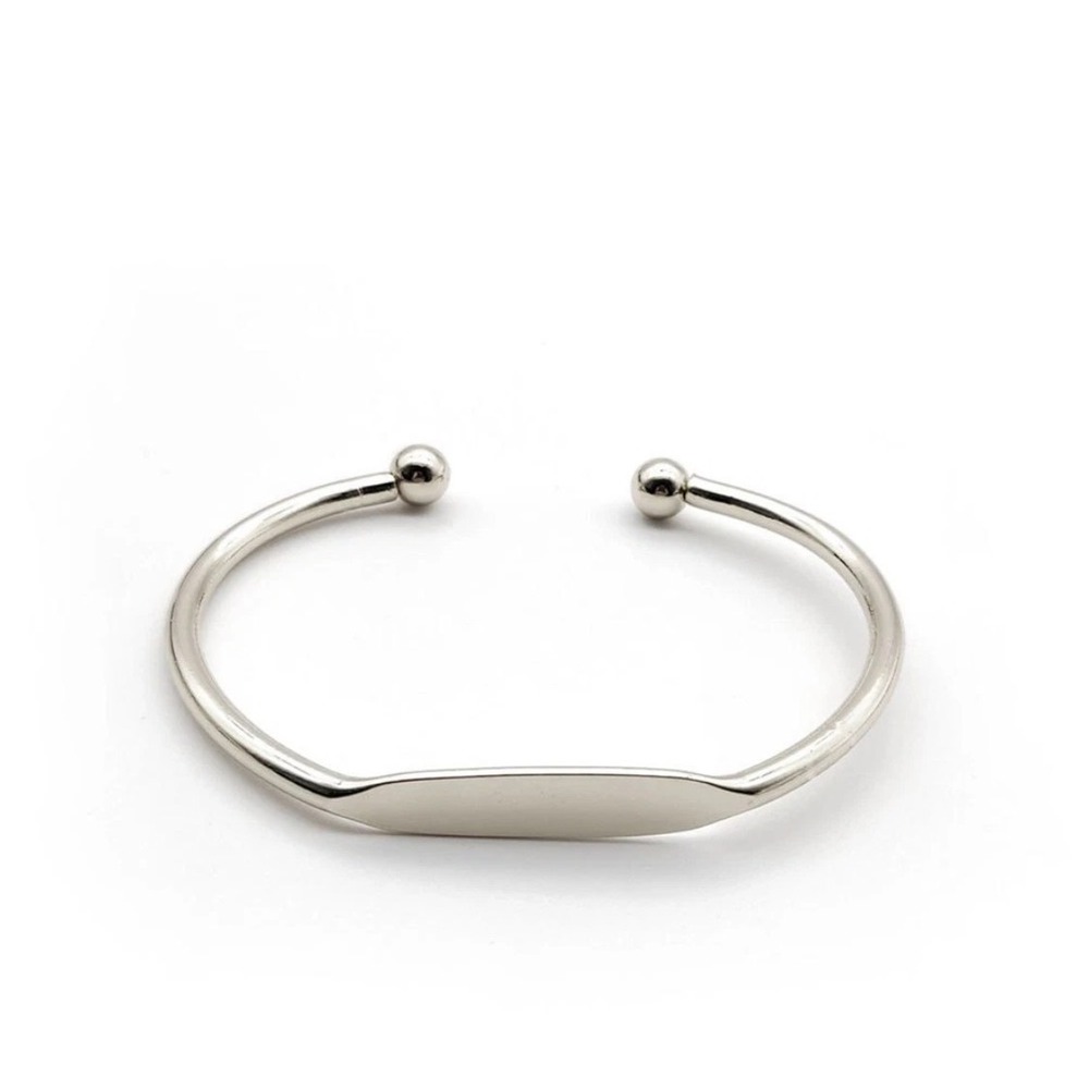NEW Cuff Bracelet Bangle Bar‎ Rhodium Plated Sterling Silver